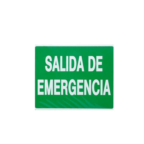 BV LETRERO SALIDA DE EMERGENCIA 20X25cm F08101